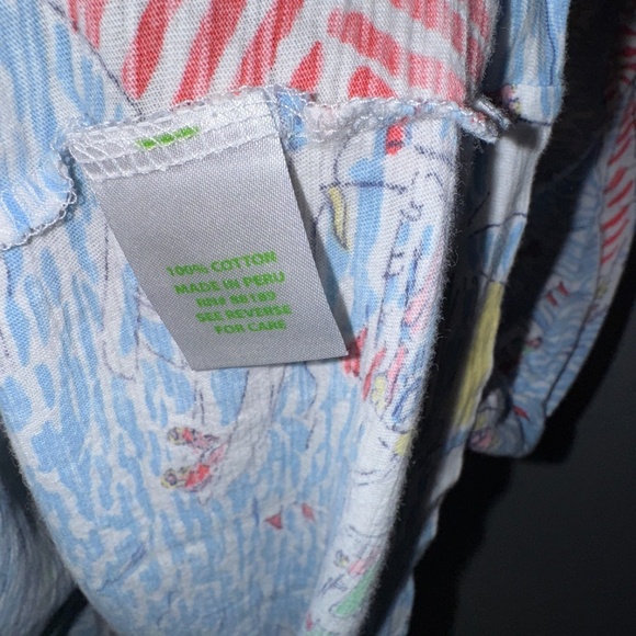 Lilly Pulitzer Get Nauti Carmine Mini Elastic Waist Dress Size XL - Picture 4 of 9